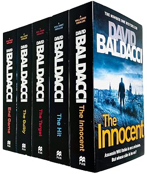 Imagen del vendedor de Will Robie Series Complete 5 Books Collection Set by David Baldacci (The Innocent, The Hit, The Target, The Guilty & End Game) a la venta por Vive Liber Books