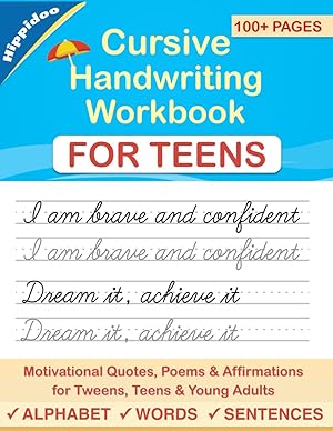 Immagine del venditore per Cursive Handwriting Workbook for Teens: A cursive writing practice workbook for young adults and teens (Master Print and Cursive Writing Penmanship for Teens) venduto da -OnTimeBooks-