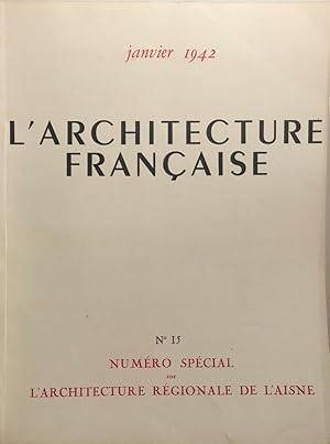 Imagen del vendedor de L'Architecture fran�aise : Architecture - Urbanisme - D�coration N�15 a la venta por Maison Vallon Librairie