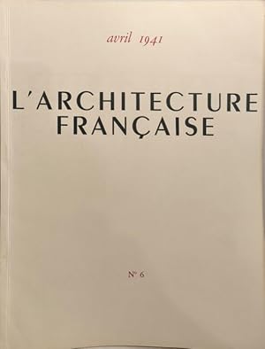 Imagen del vendedor de L'Architecture fran�aise : Architecture - Urbanisme - D�coration N�6 a la venta por Maison Vallon Librairie