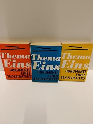 Imagen del vendedor de Thema Eins - Dokumente eines Sex-Zeitalters Band 1-3 a la venta por Captain Book