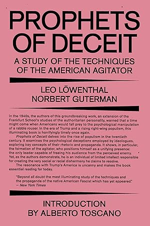 Seller image for Prophets of Deceit: A Study of the Techniques of the American Agitator for sale by Big River Books