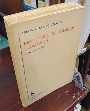 Bild des Verk�ufers f�r Diccionario de terminos filologicos, tercera edition corregida zum Verkauf von Atlantic Bookshop