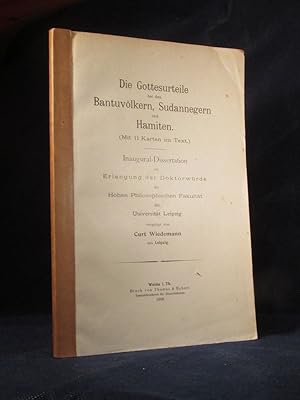 Von der Verkäuferin bzw. dem Verkäufer bereitgestelltes Bild für Die Gottesurteile bei den Bantuvölkern, Sudannegern und Hamiten. Mit 11 Karten im Text. zum Verkauf durch Das Konversations-Lexikon
