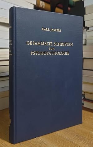 Image du vendeur pour GESAMMELTE SCHRIFTEN ZUR PSYCHOPATHOLOGIE mis en vente par Nishimura Bookstore