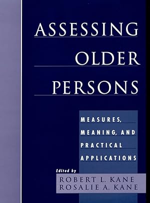 Immagine del venditore per Assessing Older Persons: Measures, Meaning, and Practical Applications venduto da Bay State Book Company