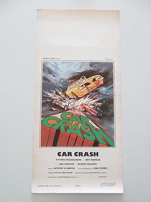 Imagen del vendedor de CAR CRASH ITALIAN LOCANDINA POSTER JOEY TRAVOLTA VITTORIO MEZZOGIORNO 1981 a la venta por Rendezvous Cinema