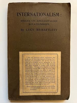 Seller image for Internationalism: essays on Anglo-Italian relationships for sale by Joseph Burridge Books