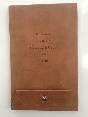 Imagen del vendedor de Observations from the Bar Aerobleu, Paris, 1947-1950 a la venta por Reading Room Books
