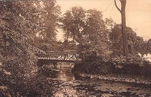 Seller image for Donner`s Park. Teich mit Br�cke. Ansichtskarte in br�unlichem Lichtdruck. Ungelaufen. for sale by Antiquariat Heinz Tessin