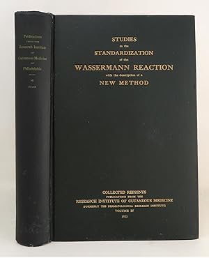 Seller image for Studies in the Standardization of the Wassermann Reaction With the Description of a New Method (Vol. IV, containing articles I thru XXXII (American Journal of Syphilis) for sale by Yesterday's Book Shop