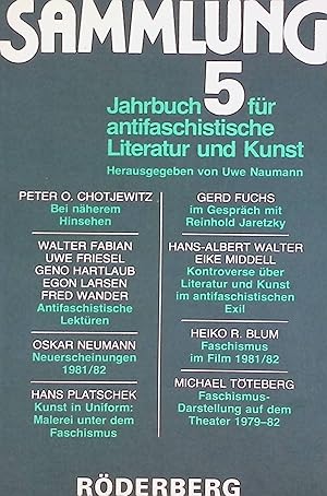 Bild des Verk�ufers f�r Im Gespr�ch mit Reinhold Jaretzky. -in: Sammlung 5. Jahrbuch f�r antifaschistische Literatur und Kunst. zum Verkauf von books4less (Versandantiquariat Petra Gros GmbH & Co. KG)