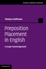 Imagen del vendedor de Preposition Placement in English: A Usage-Based Approach a la venta por moluna