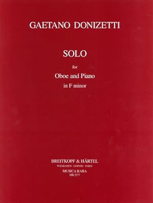 Imagen del vendedor de SOLO IN F MINOR OBOE & PIANO a la venta por AHA-BUCH GmbH