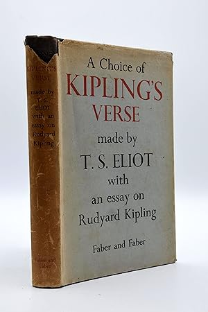 Bild des Verk�ufers f�r A Choice of Kipling's Verse with an Essay on Rudyard Kipling zum Verkauf von HALCYON BOOKS