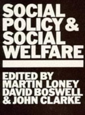 Immagine del venditore per Social Policy and Social Welfare venduto da WeBuyBooks