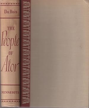 Imagen del vendedor de The People of Alor. A Social-Psychological Study of an East Indian Island. a la venta por Asia Bookroom ANZAAB/ILAB