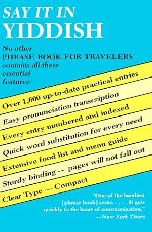Imagen del vendedor de Say It in Yiddish a la venta por Bay State Book Company