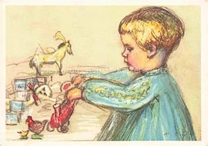 Von der Verkäuferin bzw. dem Verkäufer bereitgestelltes Bild für Postkarte Carte Postale BOLLE Henriette (Morges) Kuenstlerkarte Morges Peterli Maedchen Spielzeug zum Verkauf durch Versandhandel Boeger