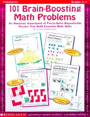 Imagen del vendedor de 101 Brain-Boosting Math Problems (Grades 4-8) a la venta por -OnTimeBooks-