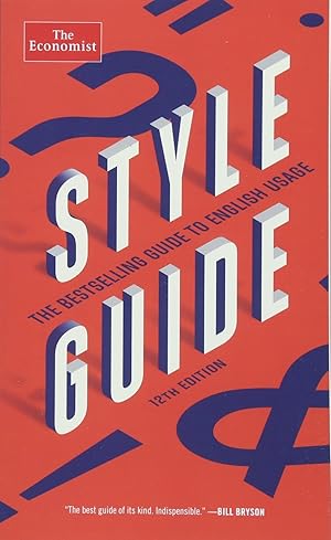 Imagen del vendedor de Style Guide (Economist Books) a la venta por Zoom Books Company