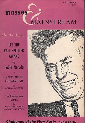 Bild des Verk�ufers f�r Masses & Mainstream: Volume 1, No. 8: October, 1948 zum Verkauf von Dorley House Books, Inc.