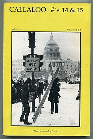 Seller image for Callaloo: A Black South Journal of Arts and Letters Volume 5, Nos 1& 2, Feb.-May, 1982 for sale by Between the Covers-Rare Books, Inc. ABAA