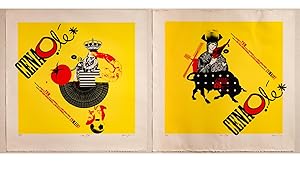 2007 Original Canadian Theater Poster - Cena Olé by Théâtre du Nouveau Monde - Pair of posters