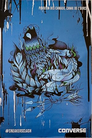 2020 French Sports Advertisement (Converse) Blue Pavillon des Canaux Canal de l'OURCQ