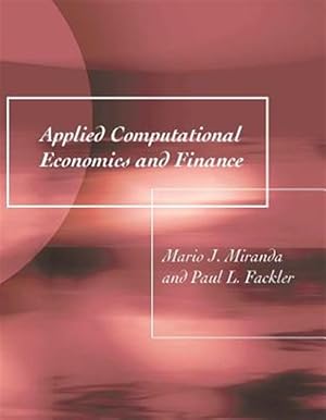 Immagine del venditore per Applied Computational Economics And Finance disponibile per la vendita da GreatBookPrices
