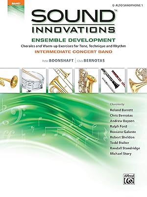 Seller image for Sound Innovations for Concert Band -- Ensemble Development for Intermediate Concert Band: E-flat Alto Saxophone 1 for sale by Zoom Books Company