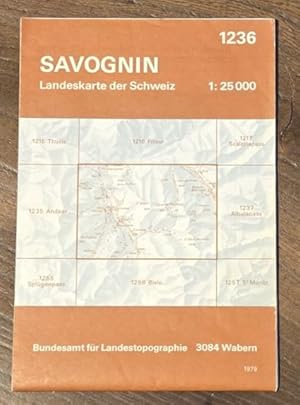 Seller image for Savognin. Landeskarte der Schweiz 1:25000 Blatt 1236 for sale by Nigel Smith Books