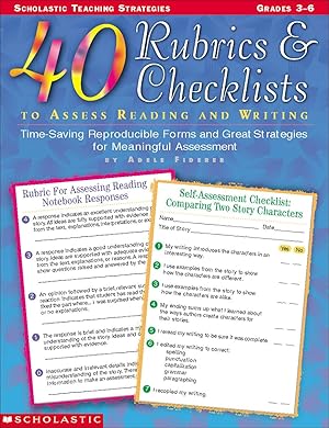 Immagine del venditore per 40 Rubrics & Checklists to Assess Reading and Writing (Grades 3-6) venduto da Zoom Books East