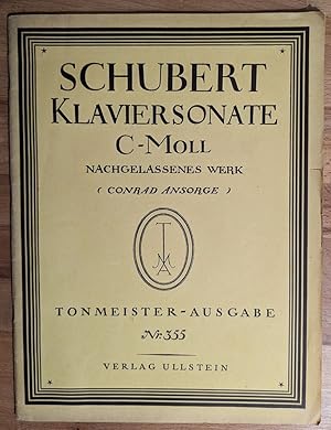 Seller image for Sonate c-Moll, Nachgelassenes Werk. Tonmeister-Ausgabe Nr. 355 for sale by Antiquariat Peda