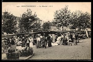 Carte postale Montmorency, Le Marché