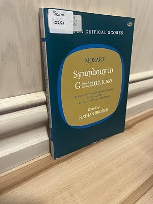 Immagine del venditore per Mozart: Symphony in G minor, K. 550 (Norton Critical Scores) venduto da Bits and Baubles