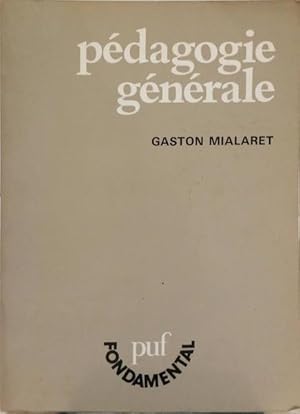 Imagen del vendedor de PÉDAGOGIE GÉNÉRALE. que vende Livraria Castro e Silva