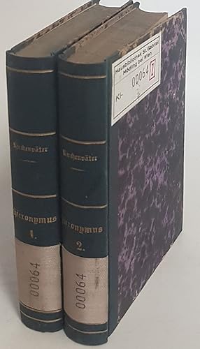 Bild des Verk�ufers f�r Ausgew�hlte Schriften des heiligen Hieronymus, Kirchenlehrers nach dem Urtexte �bersetzt (2 B�nde) Bibliothek der Kirchenv�ter, zum Verkauf von books4less (Versandantiquariat Petra Gros GmbH & Co. KG)