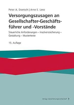Immagine del venditore per Versorgungszusagen an Gesellschafter-Gesch�ftsf�hrer und -Vorst�nde venduto da Wegmann1855