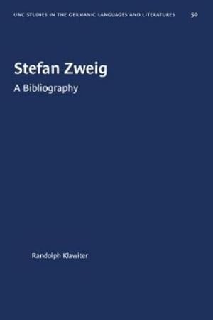 Imagen del vendedor de Stefan Zweig a la venta por Rarewaves.com UK