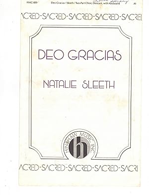 Imagen del vendedor de Deo Gracias . For Two-part Choir, Descant , Keyboard a la venta por Elena