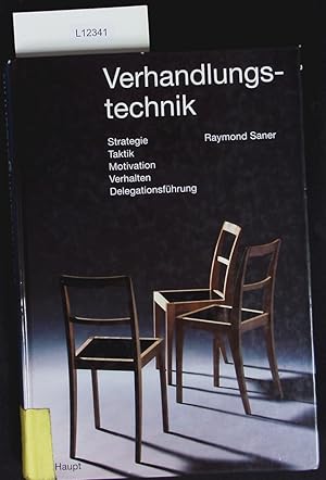 Immagine del venditore per Verhandlungstechnik. Strategie, Taktik, Motivation, Verhalten, Delegationsf�hrung. venduto da Antiquariat Bookfarm