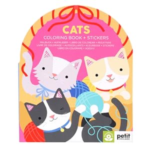 Seller image for Cats Coloring Book + Stickers (Paperback or Softback) for sale by BargainBookStores