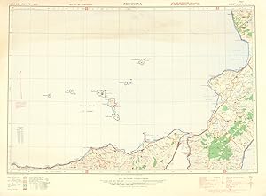 Imagen del vendedor de Italy: 'Messina Sheet J.33/5, 1st Edition With Air Information as supplied by the Air Ministry March 1939 1:250,000 Europe (Air) G.S.G.S No. 3982' 'Messina Sheet J.33/5, 1st Edition With Air Information as supplied by the Air Ministry March 1939 1:250,000 Europe (Air) G.S.G.S No. 3982' (Italy) que vende Antiqua Print Gallery