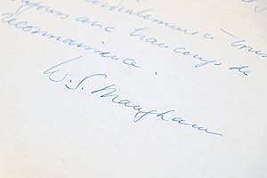 Seller image for Lettre autographe datée et signée adressée, en français, à Marcel Prévost : "on ne commence jamais un de vos romans avec la sensation fatigante qu'on va lire quelque chose qu'on a déjà à peu près lu" for sale by Librairie Le Feu Follet