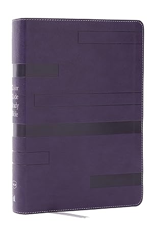Seller image for Color Code Study Bible, Revealing God's Truth Color by Color (NKJV, Purple Leathersoft, Red Letter, Thumb Indexed) for sale by Zoom Books Company