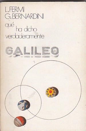 Seller image for QU� HA DICHO VERDADERAMENTE GALILEO. for sale by Gulliver's Books Never Die
