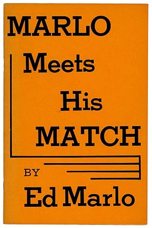 Seller image for Marlo Meets His Match for sale by Quicker than the Eye