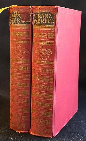 Image du vendeur pour Die Vierzig Tage des Musa Dagh: Roman -- 2 volumes [Franz Werfel Gesammelte Werke] mis en vente par Classic Books and Ephemera, IOBA