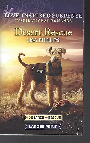Imagen del vendedor de Desert Rescue (K9 Search + Rescue) Love Inspired Suspense Large Print) a la venta por Greenworld Books